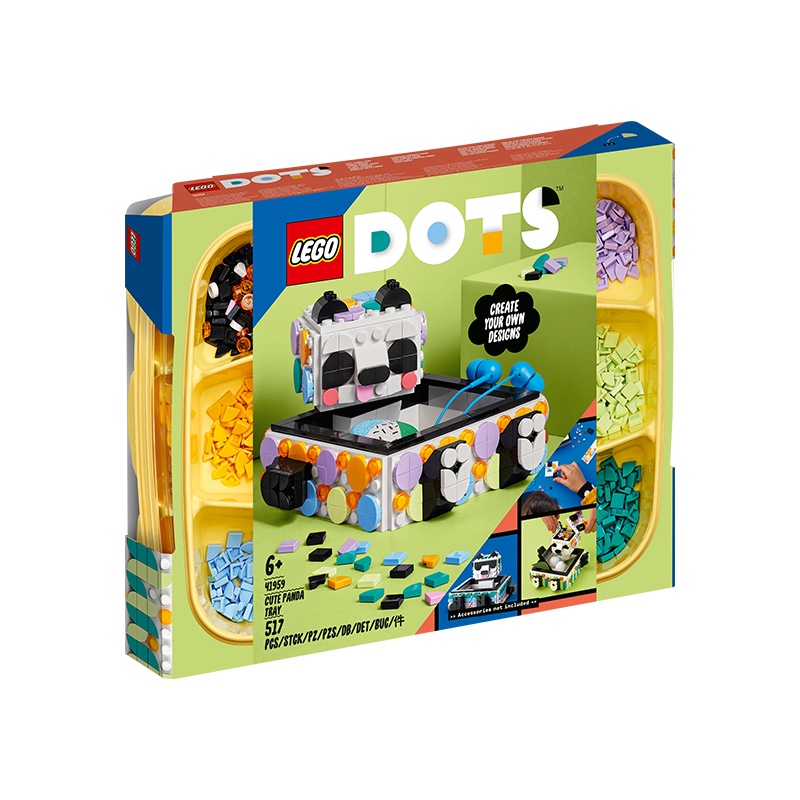 Đồ Chơi LEGO Khay Đựng Bút Gấu Panda Dễ Thương 41959 (517 chi tiết)