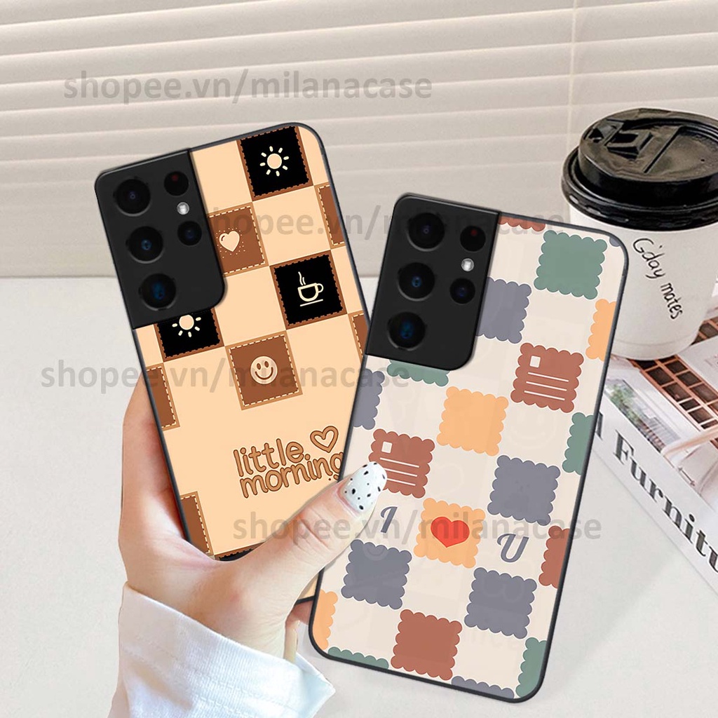 Ốp Samsung S21 Ultra caro họa tiết nhiều màu sắc siêu đẹp thời trang cá tính