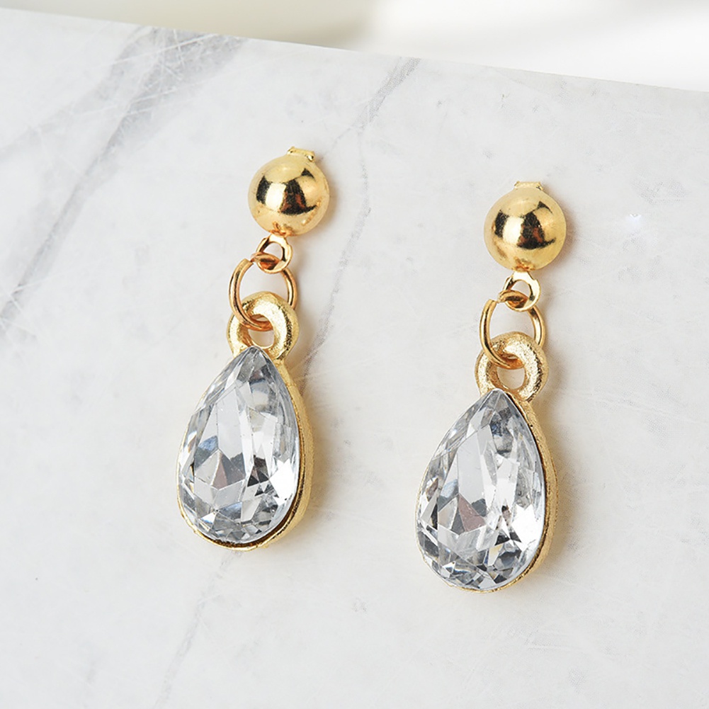 Bộ dây chuyền và đôi bông tai đính đá thời trang cho nữ