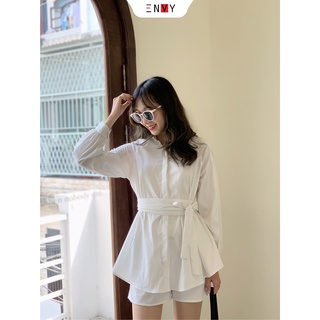 Set sơ mi kiểu ENVY SE14 dây cột nơ rời