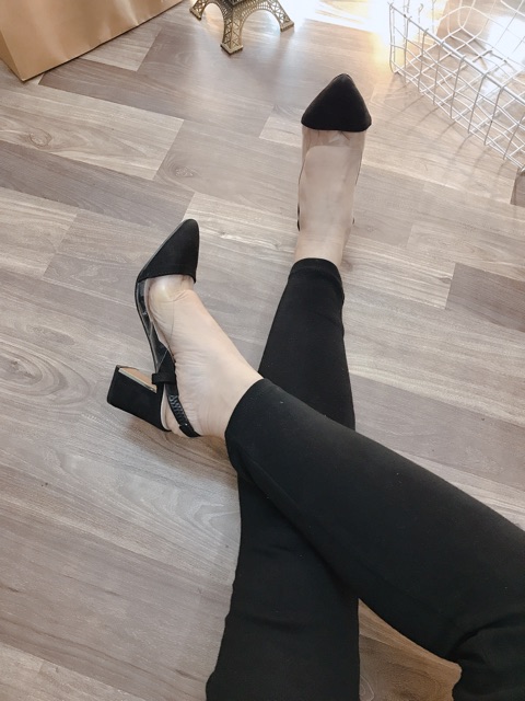♥️ Sangdal bít mũi gót vuông 6cm