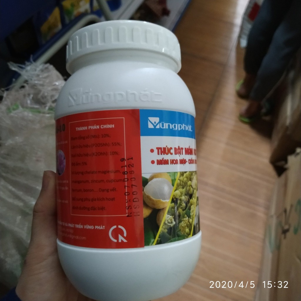 Phân bón siêu lân Vững Phát kích ra hoa đậu quả 500g