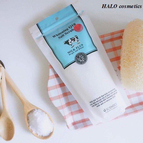 Muối tắm tẩy tế bào chết Milk Plus Q10 Salt Scrub Scientio