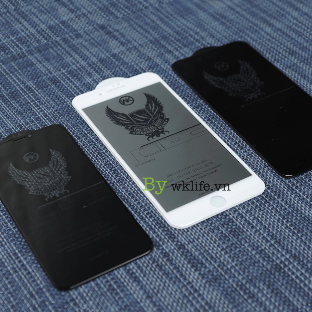Kính cường lực iphone chống nhìn trộm kingkong baiko cho 7 8 plus x xs xr 11 12 13 pro max halustore
