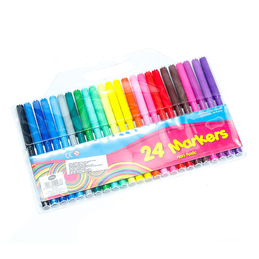 Bút Màu Đánh Dấu Cỡ Trung Bịch 24 Cây Uncle Bills SE0003