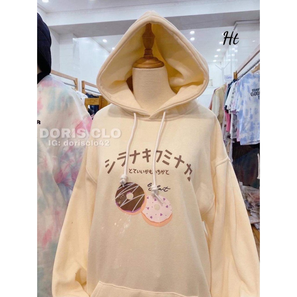 Áo hoodie 3d bánh Donut nhật HTH0121