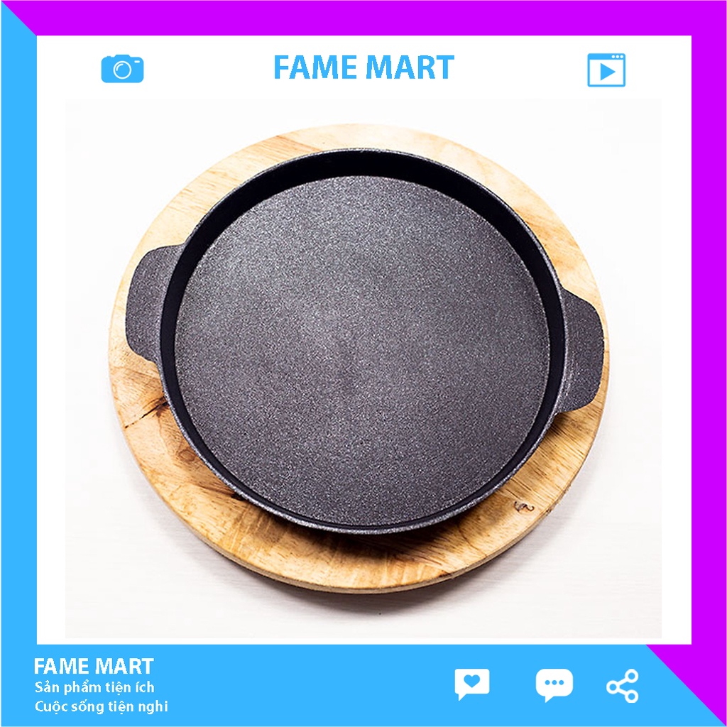 Chảo đổ bánh xèo chiên trứng ốp la, bít tết chống dính FAME MART