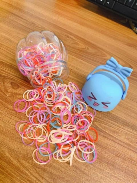 HỘP CHUN TÓC SIÊU KUTE CHO BÉ GÁI