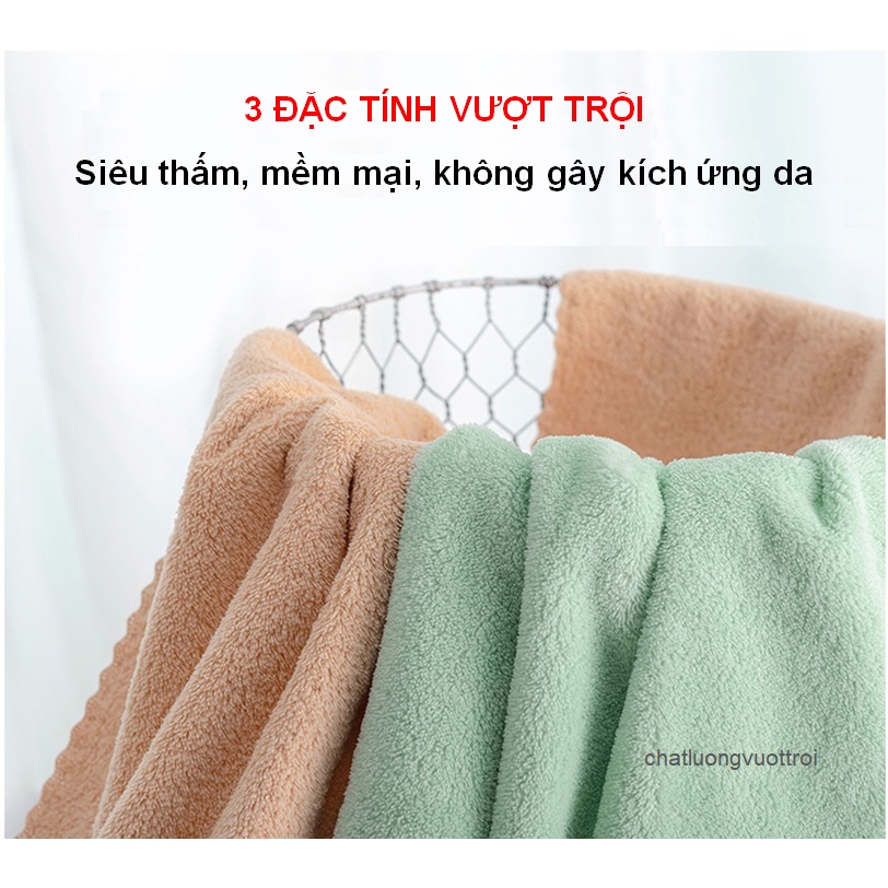 Khăn Tắm Lông Cừu Microfiber Siêu Thấm Hút, Siêu Mềm Mại
