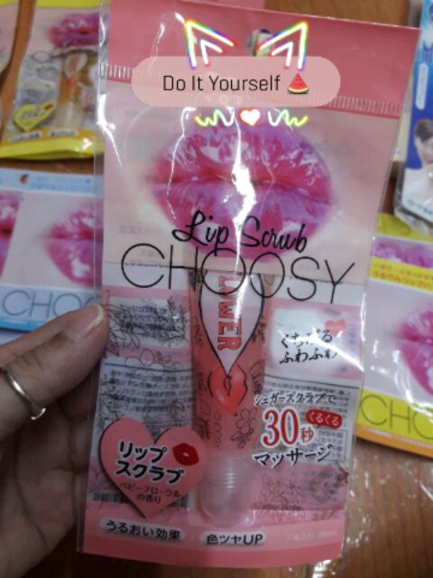 (Hàng Korea xuất riêng nội địa Nhật /Bill đầy đủ) Tẩy tế bào môi Choosy hỗ trợ trị thâm  - Choosy lip scrub twinkle