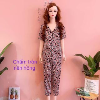 Đồ bộ mặc nhà pijama lụa satin cao cấp