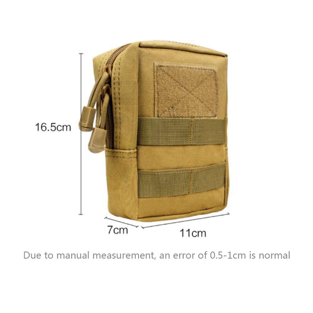 YIYU Túi đeo hông đựng điện thoại TYLER1 có khóa kéo bằng nylon 1000D