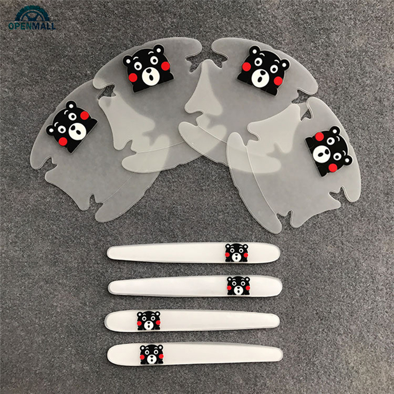 Set 8 Miếng Dán Góc Cửa Xe Ô Tô Hình Hoạt Hình Đáng Yêu Xinh Xắn