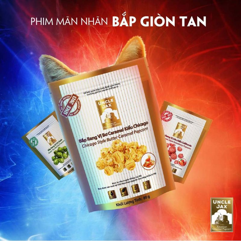 Unclejax bắp rang vị caramel Chicago
