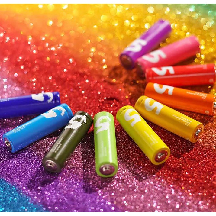 Pin tiểu AA số 5 Xiaomi Rainbow hộp 10 viên chính hãng, hàng có sẵn.