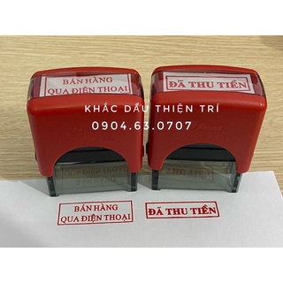 Dấu PAID , dấu đã thanh toán S842 ,dấu đã thu tiền , hộp liền mực Shiny chính hãng