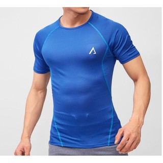Áo thun thể thao body cao cấp After All màu xanh dương đậm