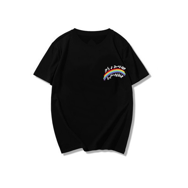 Áo thun NRVP tay ngắn cổ tròn in họa tiết hoạt hình thời trang cho trẻ em 3-11 tuổi