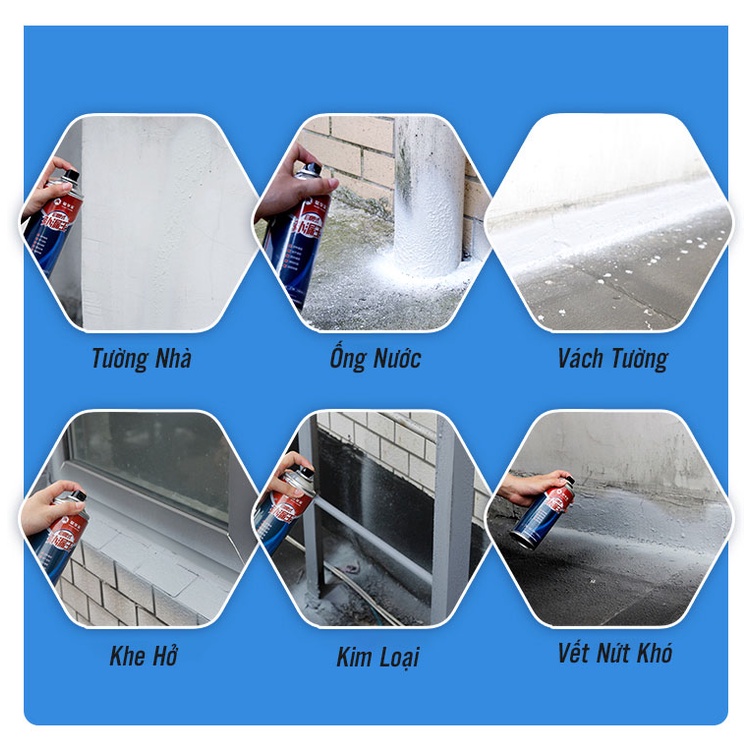 Bình sơn xịt chống thấm  dột đa năng dung tích 720ml 650 ml hay 450ml Công nghệ Nhật hàng loại 1
