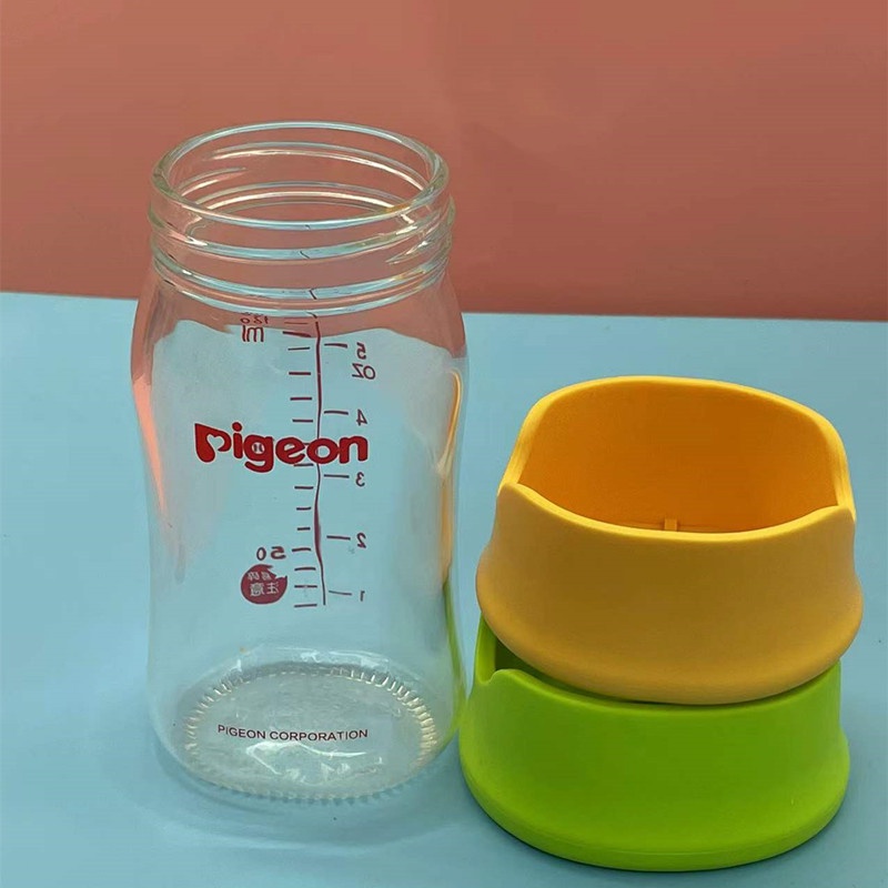 [Siêu rẻ] Chân đế bình sữa cổ rộng chống đổ, chống rơi vỡ