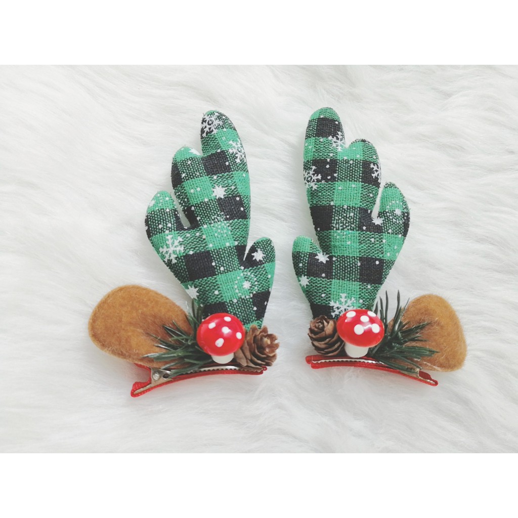 Set 2 Cặp Tóc Noel Giáng Sinh Siêu Dễ Thương (ảnh shop tự chụp)