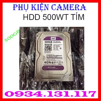 Ổ CỨNG WESTERN 500GB PURPLE (TÍM) - CHÍNH HÃNG