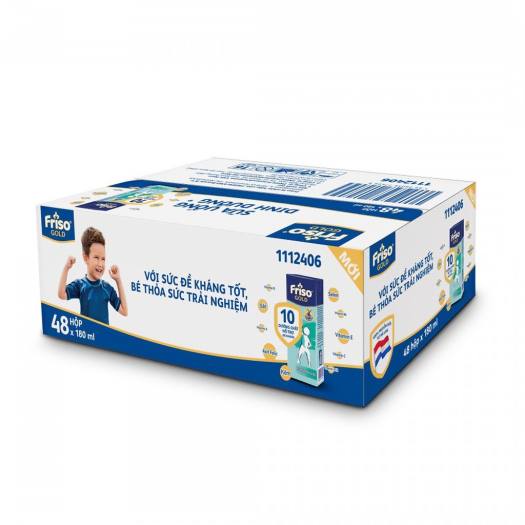 Thùng 48 hộp Sữa uống dinh dưỡng Friso Gold 180ml