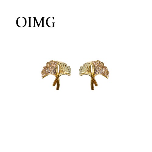 OIMG  Bông Tai Bạc 925 Đính Đá Phong Cách Hàn Quốc Cho Nữ