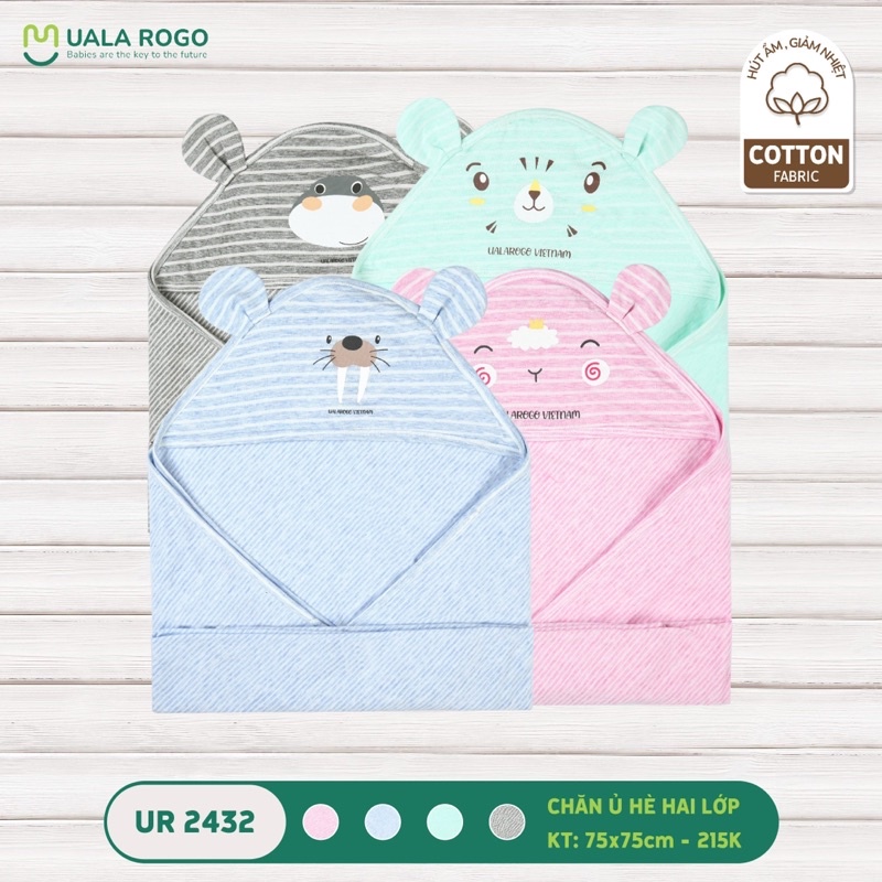 Chăn Ủ Hè Hai Lớp KT: 75x75cm Cotton UalaRogo