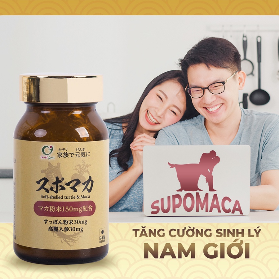 Viên uống Supomaca tăng cường sinh lý sức khỏe Nam giới Genki Fami Nhật Bản - Konni39