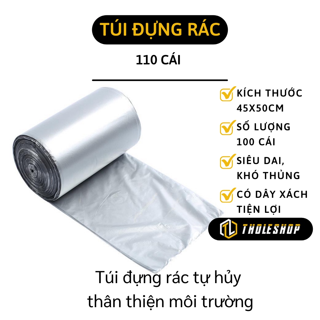 Túi Đựng Rác - Bao Đựng Rác Tự Phân Hủy Chịu Tải Lớn, Thân Thiện Môi Trường 6606