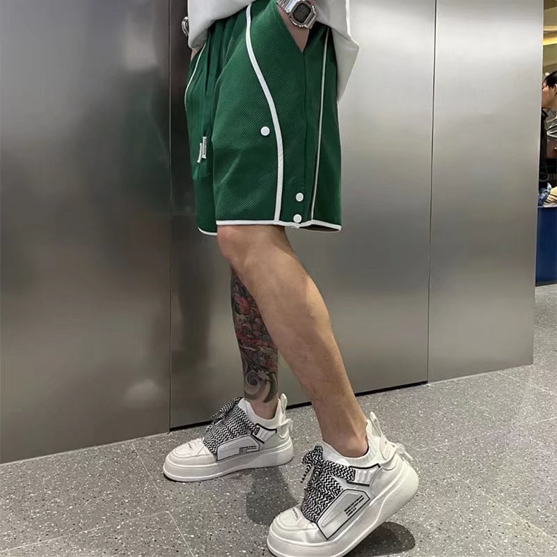 Quần Short Thể Thao Màu Trắng Đen Thời Trang Mùa Hè Cho Nam Size M-2XL