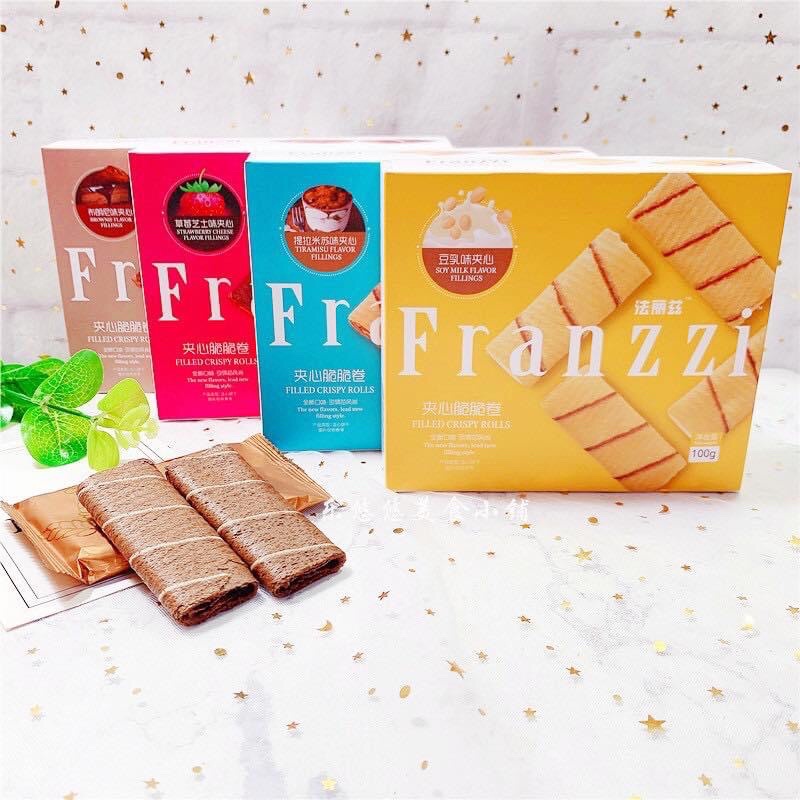 Bánh quy cao cấp franzzi hộp 100gram sẵn 4 vị !