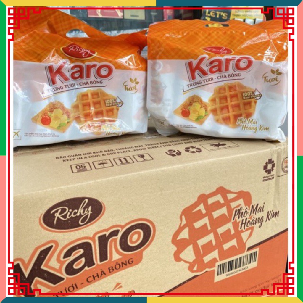 Bánh karo Richy vị Phô Mai Hoàng Kim x 6 bánh