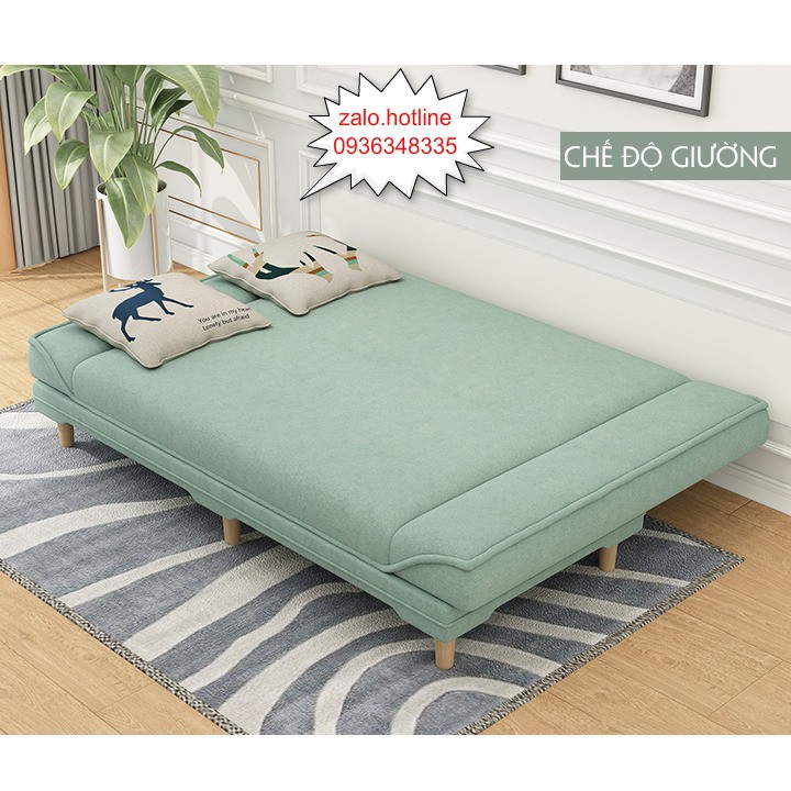 Giường Sofa  Gấp Gọn Thành Ghế Sofa - Giường Gấp Gọn Thành Ghế Đa Năng Phong Cách Hàn Quốc  (tặng kèm 2 gối )