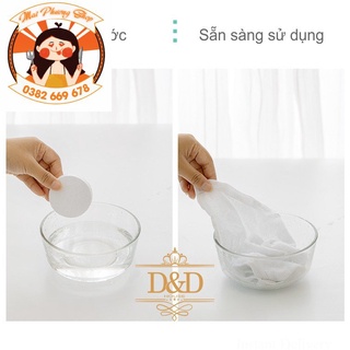 Khăn mặt, khăn tắm nén du lịch dùng 1 lần