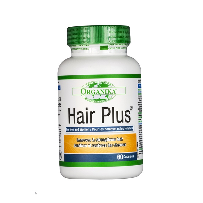 Viên uống hỗ trợ tóc Organika Hair Plus cho cùng mái tóc đẹp - Hộp 60 viên