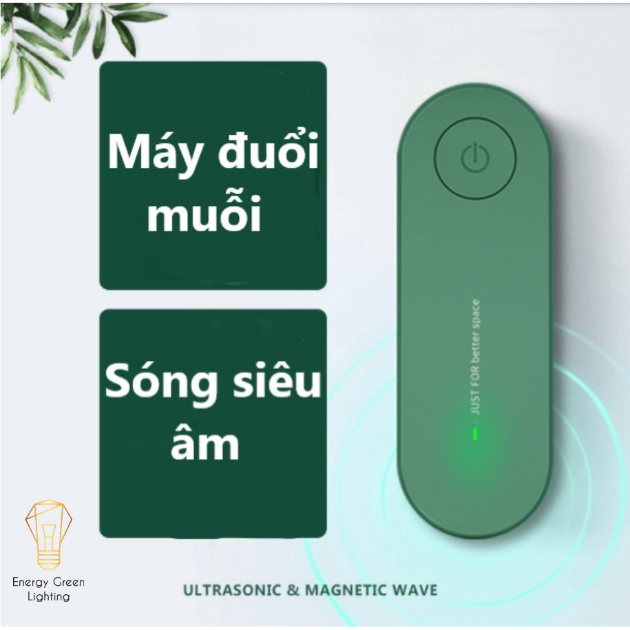 Máy Đuổi Ruồi, Muỗi Energy Green Lighting CT-621 - Đuổi Côn Trùng Bằng Sóng Siêu Âm Không Gây Hại Cho Con Người Và Vật N