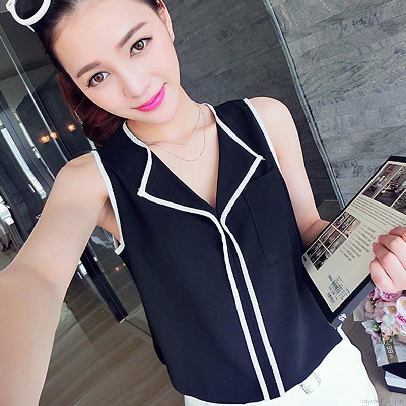 [Baywellfashion]New Summer Women's Wear Is Thin And Loose V-neck Sleeveless Shirt | BigBuy360 - bigbuy360.vn