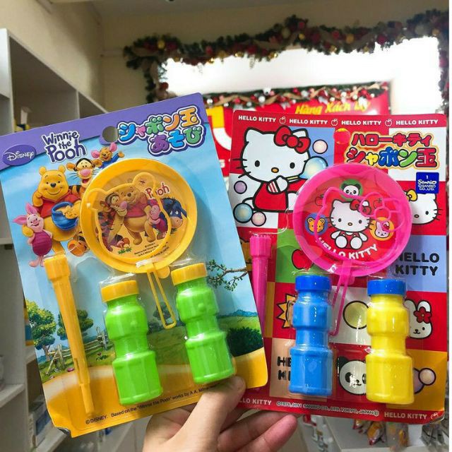 Bộ thổi bong bóng xà phòng KOKUBO cho bé hình mèo dễ thương nội địa Nhật Bản