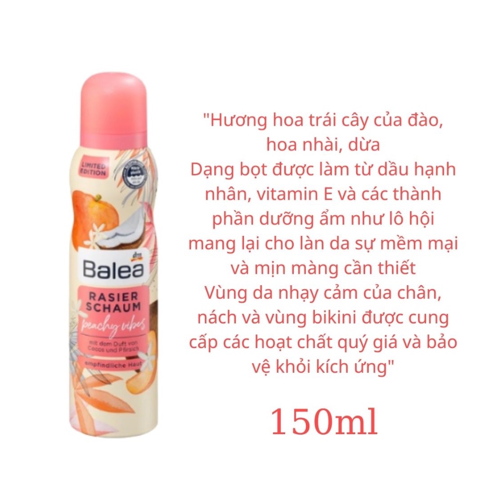 Bọt cạo cao lông Balea 150ml, Gel cạo lông Balea 200ml, Hàng Đức - Shop Lavenic
