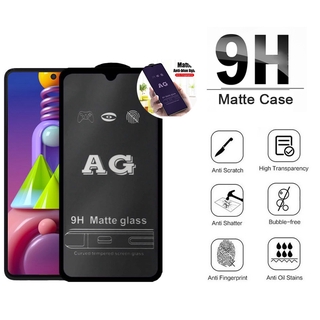 AG Matte Kính Cường Lực Full Màn Chống Vân Tay Mồ Hôi For Samsung Galaxy S24 S23 S22 S21 Plus S20 FE M34 M54 M15 M14 M62 M53 M52 M32 M22 M51 M31s A11 M11 M21 M31 M30s M21s M12 5G 4G