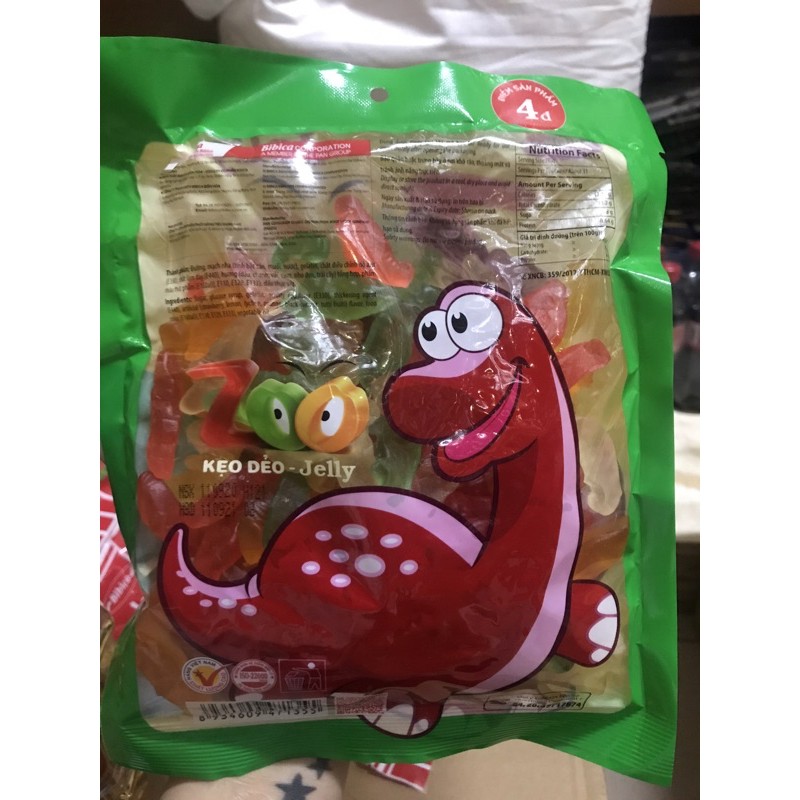 Kẹo dẻo Jelly Zoo loại 500gr / kẹo dẻo Chip Zoo (loại bịch lớn )