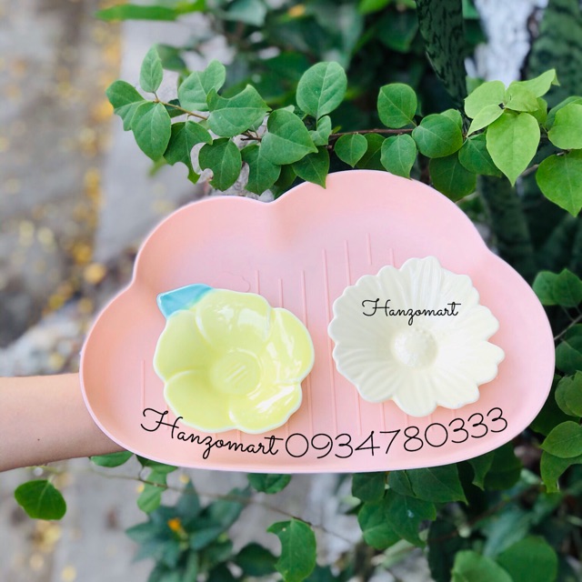 Bát sứ ăn dặm kiểu nhật hình hoa khay mây