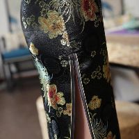 Sườn xám Dài Gấm CAO CẤP
