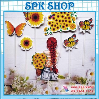 [FREESHIP❤️] Vàng - Set Cắm Giấy - Cô Gái