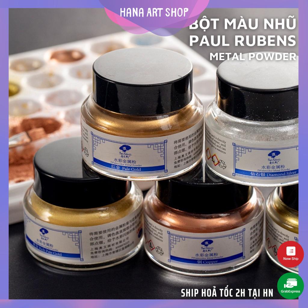 Bột màu nhũ Paul Rubens - Metal Powder (Aqua Bronze) Lọ 30ml