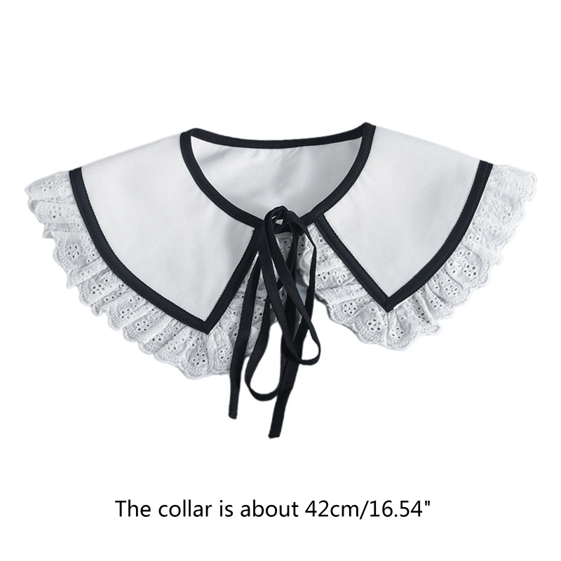 Vòng Cổ Ren Rỗng Có Thể Tháo Rời Bảo Vệ Chống Nắng Cho Nữ