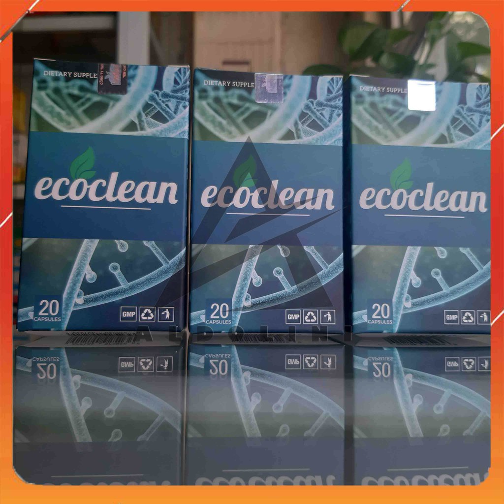 [COMBO 3 HỘP] Viên Uống ECOCLEAN - Diệt Ký Sinh Trùng Thải Loại Độc Tố Tạm Biệt Hôi Miệng - CHÍNH HÃNG HỘP 20 VIÊN
