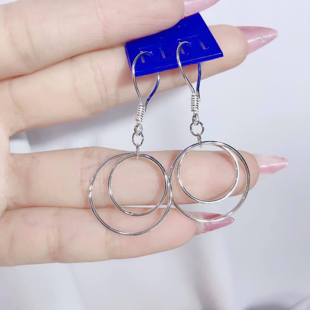 Bông tai bạc ta - Khuyên tai bạc ta - Trang sức bạc 9999